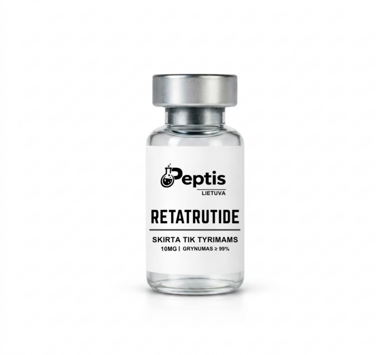 12 Retatrutide, reta peptide peptidas Lietuvoje